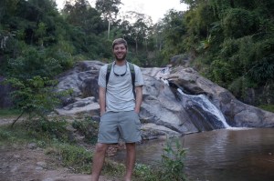 Checking out the Mor Paeng Waterfall.