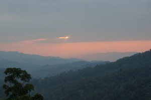 Sunset view from the Treehouse.