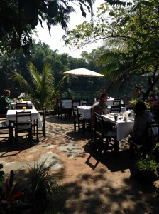 Café along the riverbank in Luang Prabang.