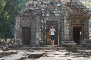 Alison channeling her inner Buddha