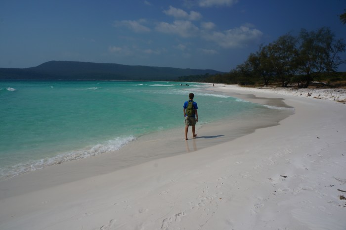 Just taking a leisurely stroll and admiring the view!