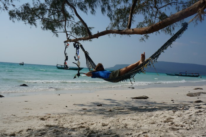 Second to his beloved hat, a good hammock is Brian's second favorite thing in the world!