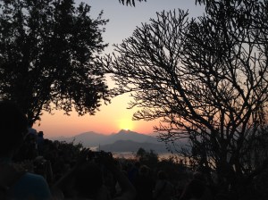 Beautiful Sunset at Mount Phousi