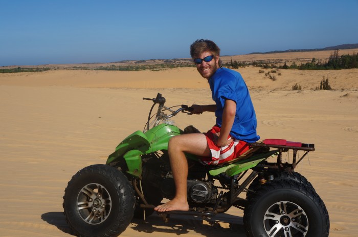 Brian cruising around on the dunes!