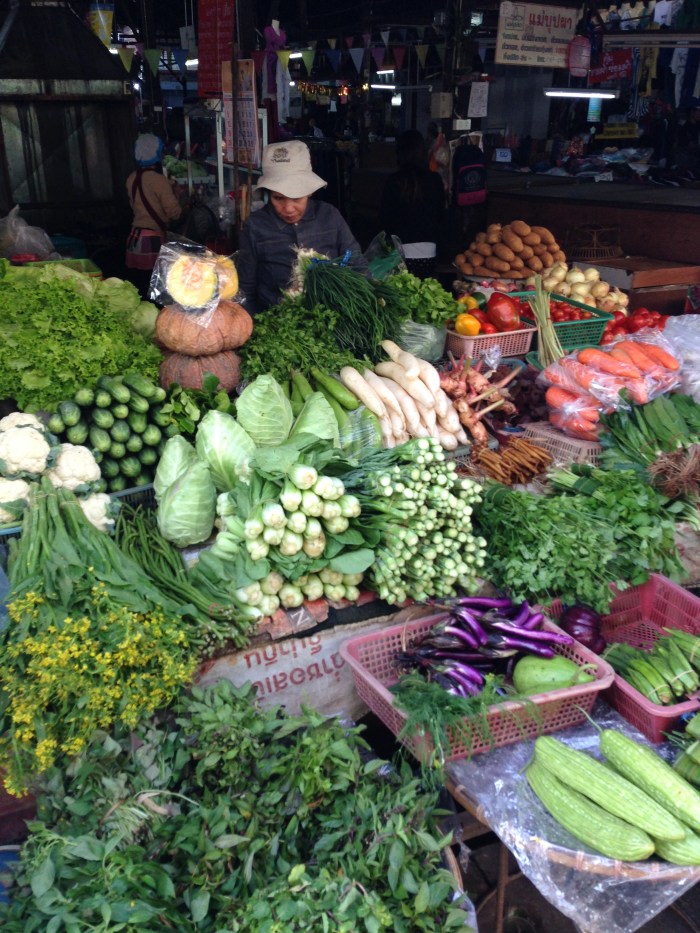 Local market in Chang Mai, Thailand.