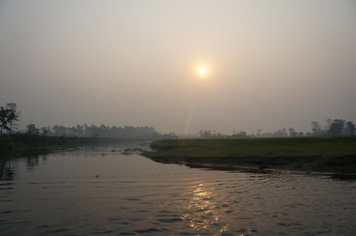 Catching a glimpse of the sunrise!