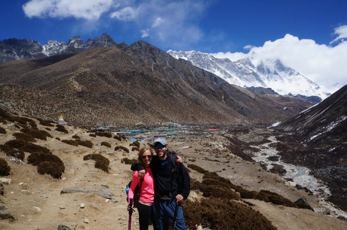 Dingboche directly behind us