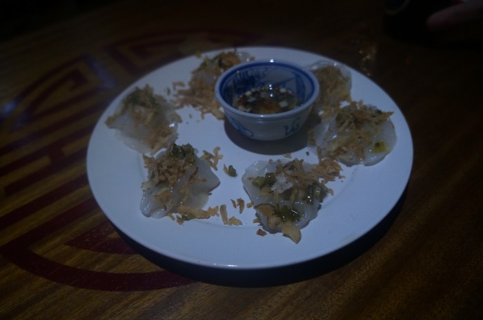 White rose dumplings, made by one family for all of Hoi An (they refuse to give out the recipe)