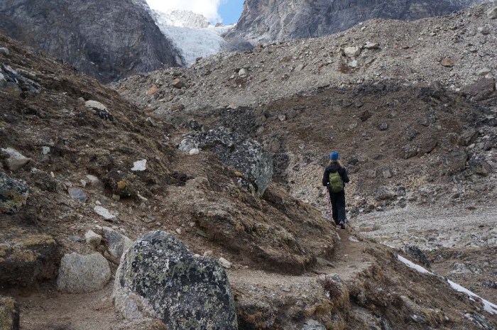 Cool glacier in the background