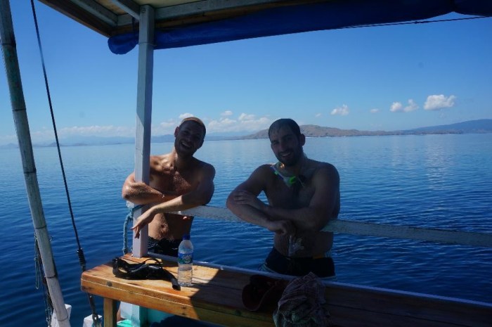 Exhausted after a long swim and snorkel with the manta rays!