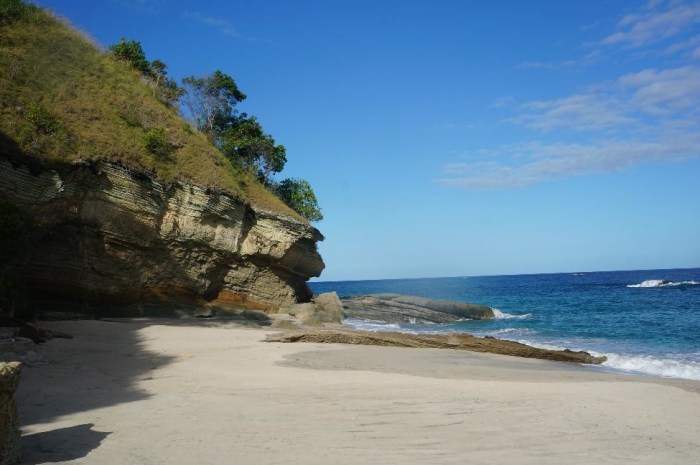 And this rocky beach in Paga, a town where we felt like complete aliens