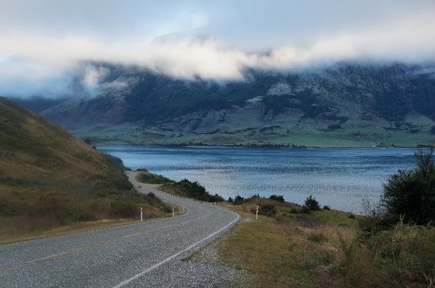 Driving on the "wrong" side of the road combined with these views literally everywhere you look can make for some driving challenges...but Dad handled them well