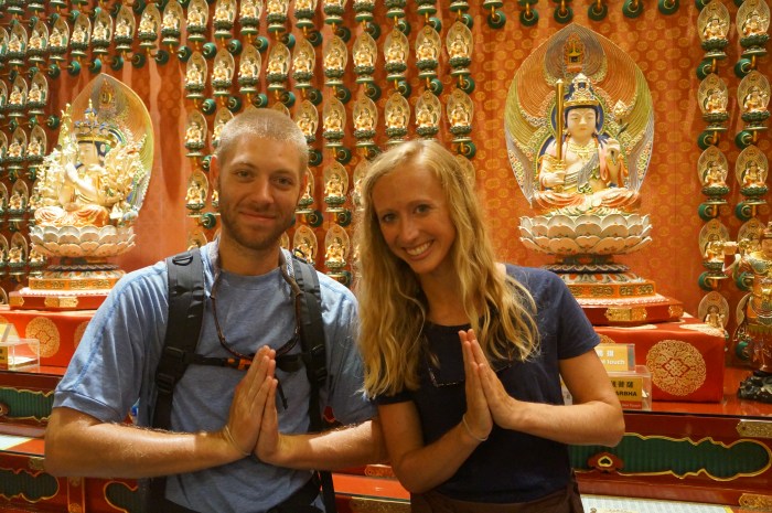 At the Buddha Tooth Relic Temple, we learned that we are the Chinese Zodiac Year of the Ox and Year of the Tiger.