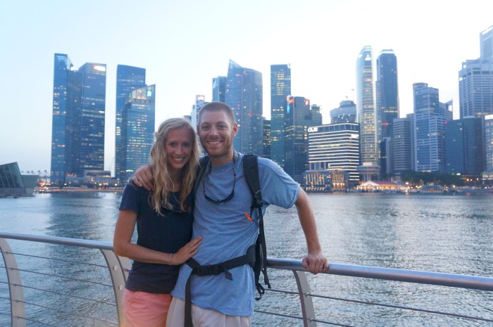 Enjoying the spectacular views