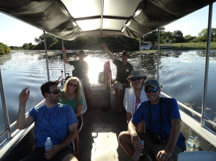 Boarded the boat and ready for the billabong cruise