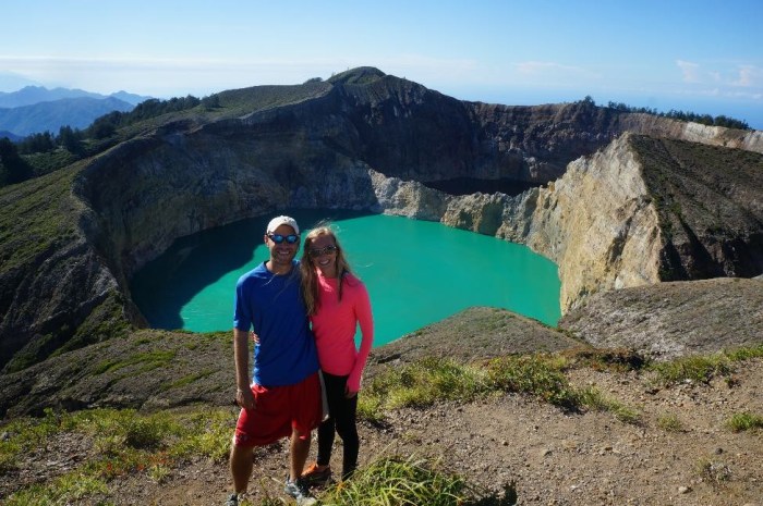 Going slow allowed us to take in some cool sights in Flores, like the brightly-colored acidic crater lakes of Kelimutu