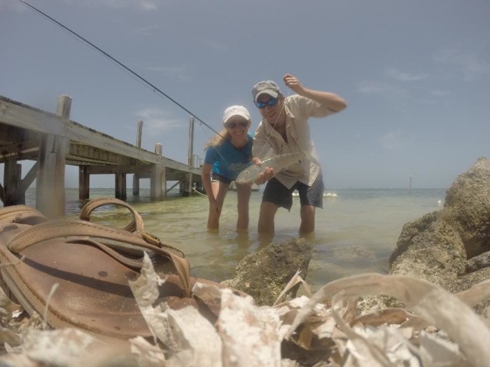 Alison's first bonefish!
