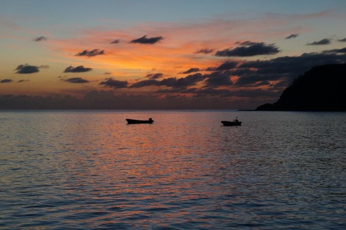 fiji sunset
