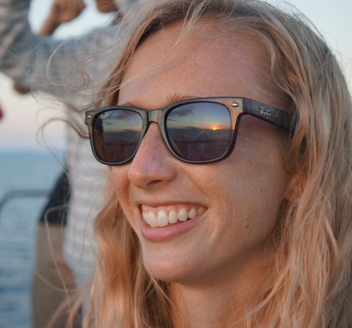 Reflection of the sunset on my sunglasses. Artsy, right?