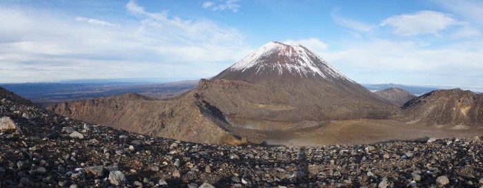 This is Mt. Doom from Lord of the Rings, taken from summit of Red Crater