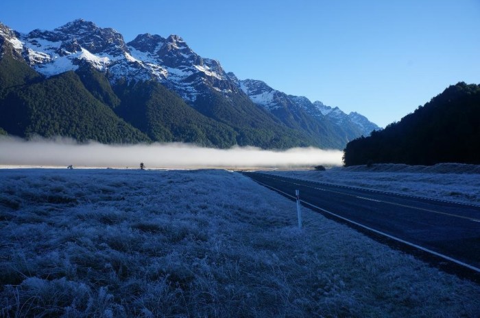 On the way to Milford Sound and Fiordland