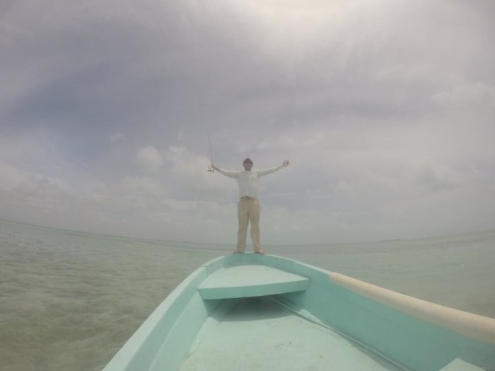 Stephen working the flats