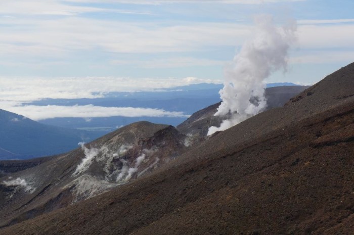 Where the volcano erupted in 2012
