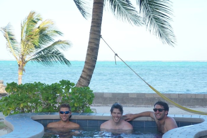 Relaxing at the pool at The Landings at Tres Cocos