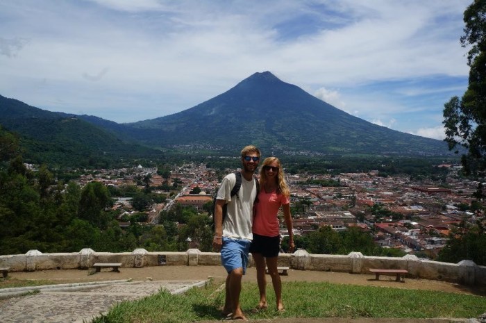 On a clear day, the view of Antigua from the Hill on the Cross is a pretty spectacular one!