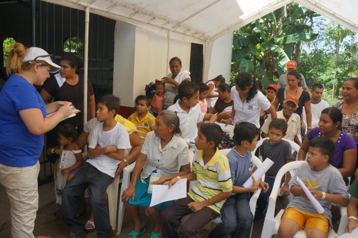 Everyone waiting patiently for their turn to be seen.