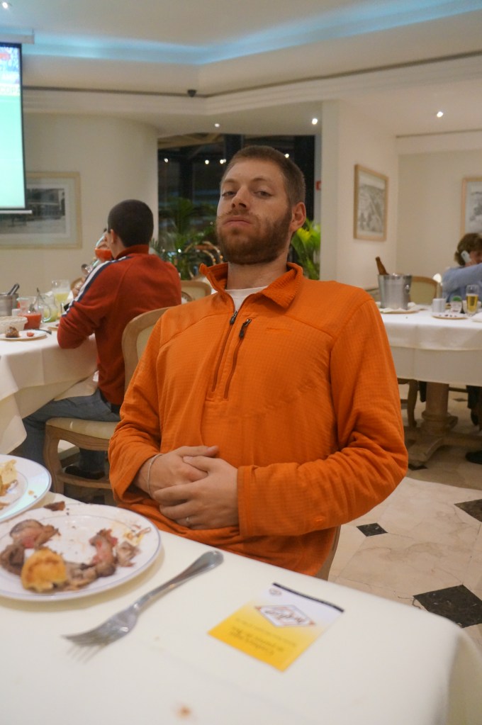 Brian said he would eat enough for the both of us. I think he was successful! 