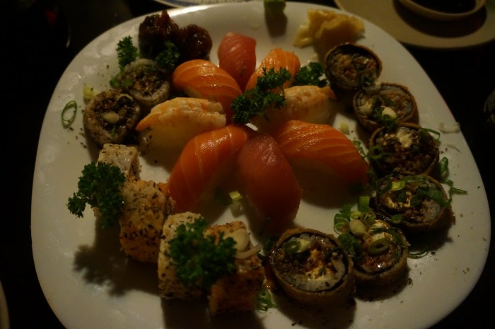 We couldn't get enough sushi!