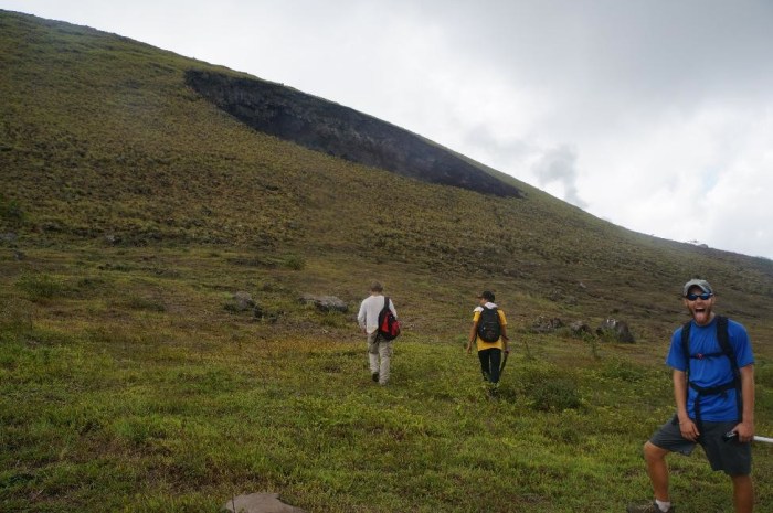A first glimpse at El Hoyo ("the hole"), which seemingly comes out of nowhere