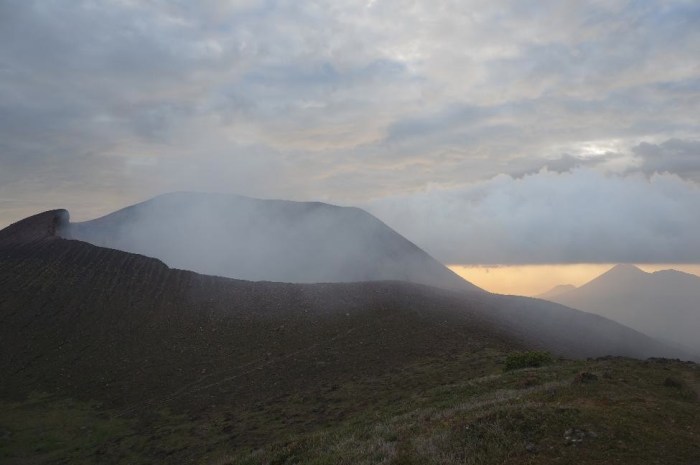 View of massive Telica crater from a distance