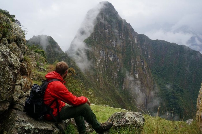 Brian admiring Huayna PIcchu which stands at almost 9,000 feet high.