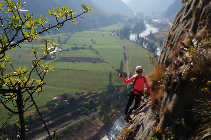 Alison on the way up
