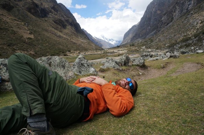 Brian giving his legs a rest!