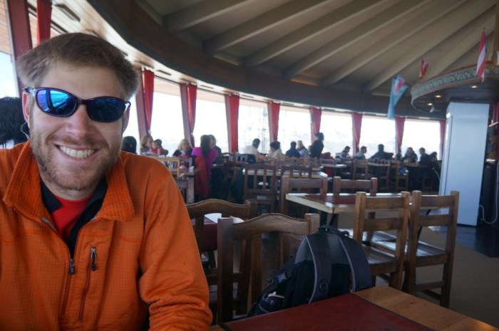 Around and around we go at the revolving restaurant!