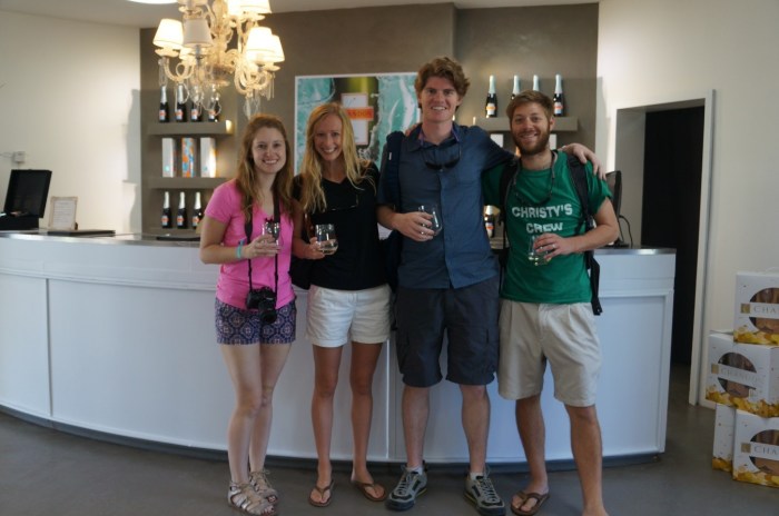 With our friends Katy and Seamus at Chandon winery in Lujan